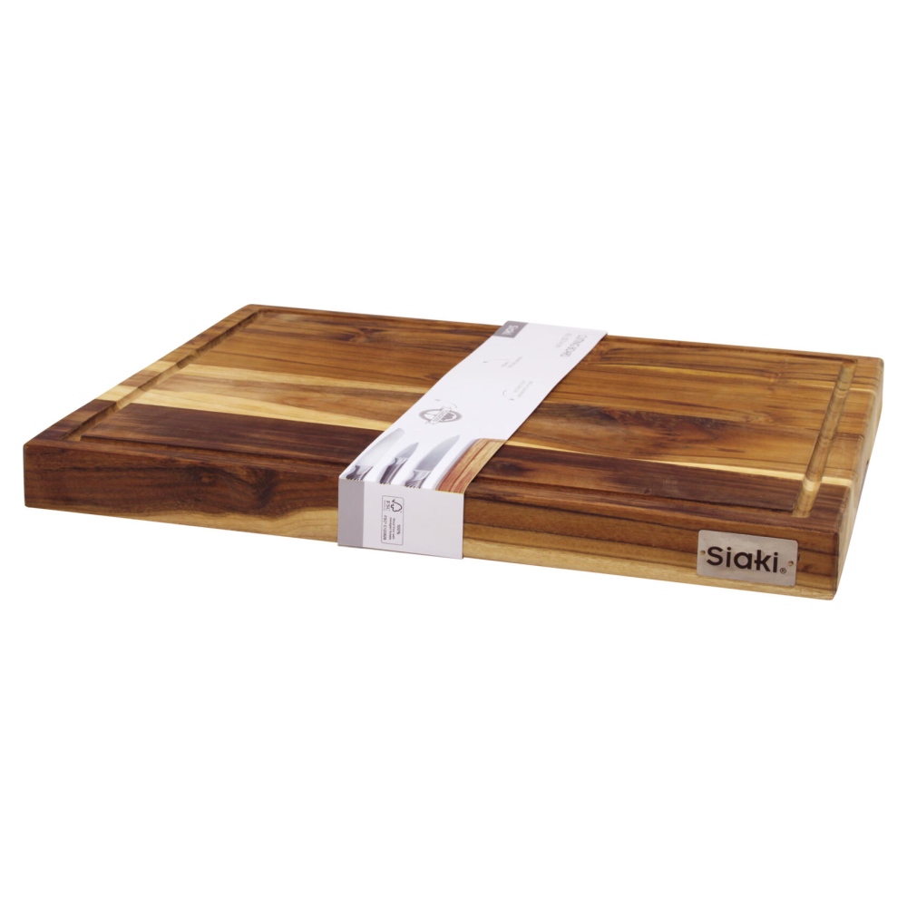 SIAKI HUISHOUD Prkénko krájecí teak 45 × 35 cm KO-J18000140