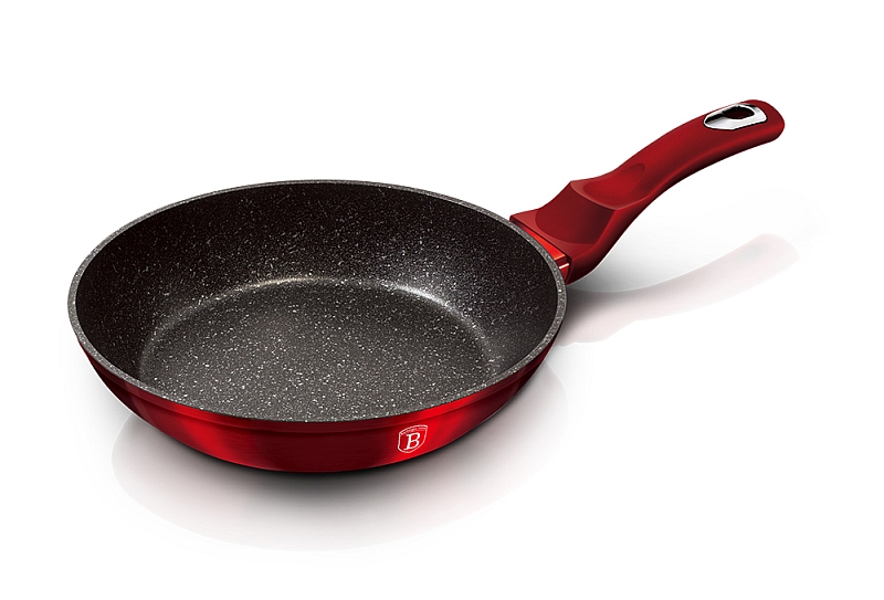 BERLINGERHAUS Pánev s mramorovým povrchem 28 cm Burgundy Metallic Line BH-1253