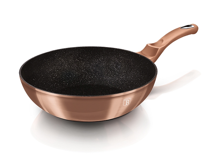 BERLINGERHAUS Pánev Wok s mramorovým povrchem 28 cm Rosegold Metallic Line BH-1512 - thumb (5)