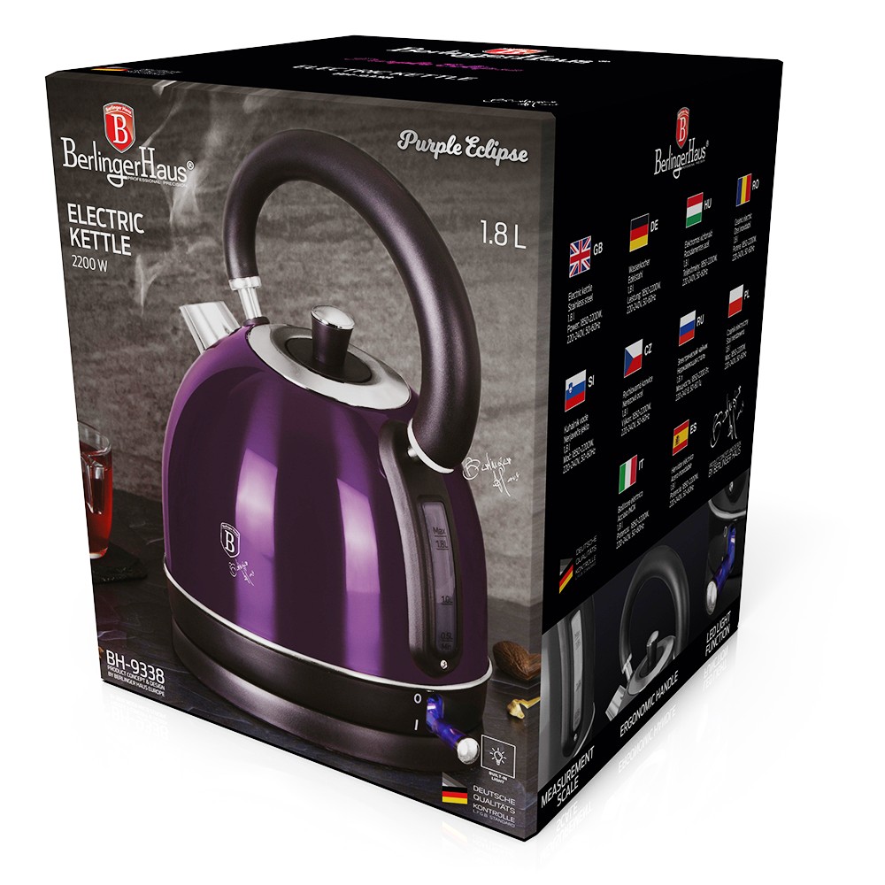 BERLINGERHAUS Rychlovarná konvice nerez 1,7 l Purple Eclipse BH-9338