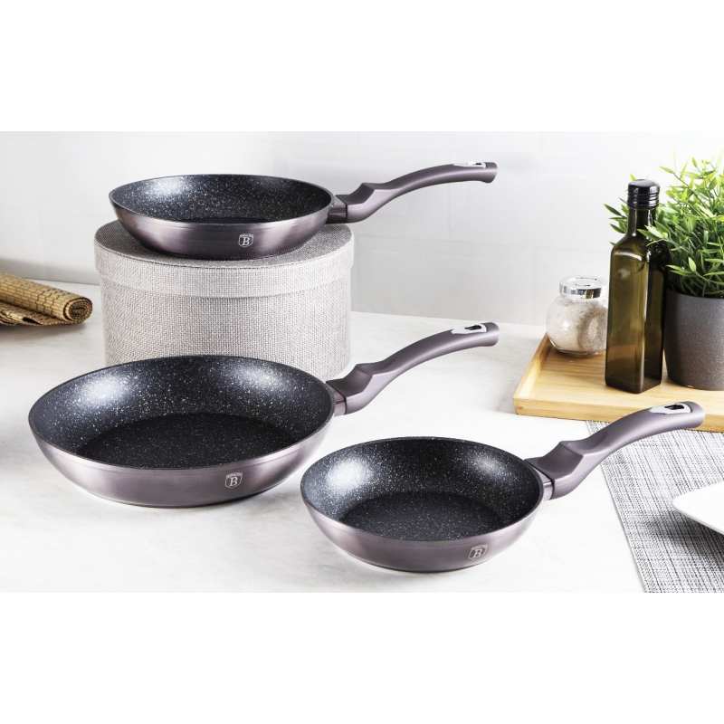 BERLINGERHAUS Panvica s mramorovým povrchom 20 cm Carbon PRO Line BH-6888