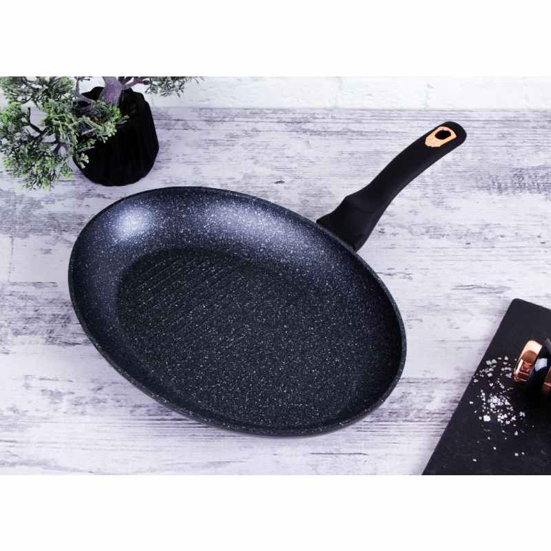 BERLINGERHAUS Pánev na ryby a steaky s mramorovým povrchem 35 cm Black Rose Collection BH-7149 - thumb (3)