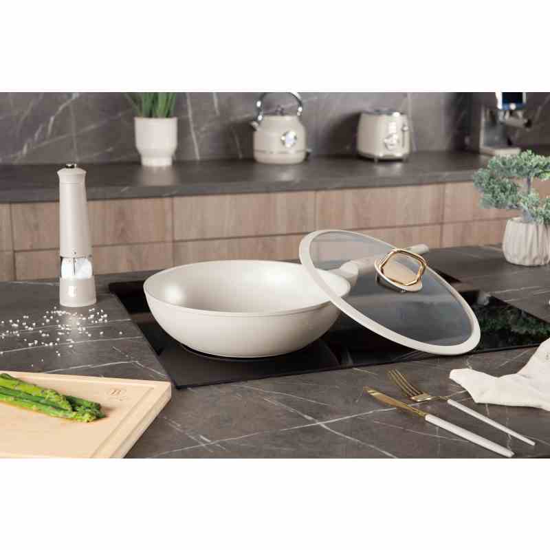 BERLINGERHAUS Pánev WOK s titanovým povrchem a poklicí 28 cm Sahara Collection BH-8064sleva - thumb (6)