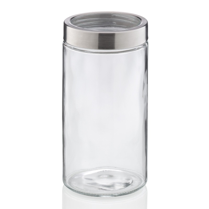 KELA Dóza na potraviny Kara sklo transparentní 22,0cm 11,0cm 1,7l KL-15296