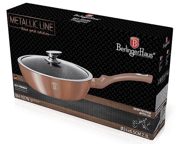 BERLINGERHAUS Pánev hluboká s poklicí 24 cm Rosegold Metallic Line BH-1517 - thumb (10)