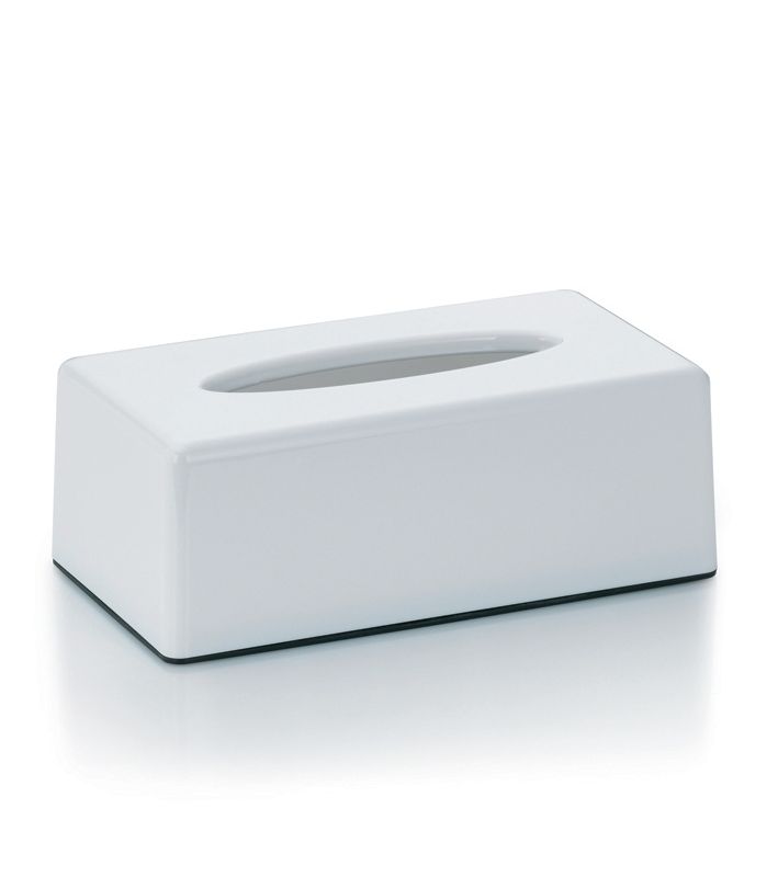 KELA Kozmetický box na vreckovky PANNO plast, biely KL-22347