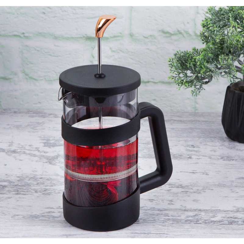 BERLINGERHAUS Kanvica na čaj a kávu French Press 1000 ml Black Rose Collection BH-7616