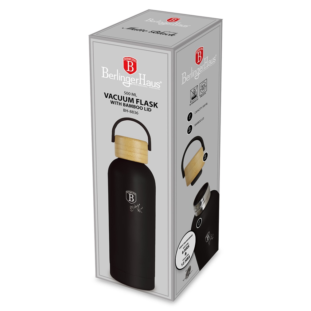 BERLINGERHAUS Termoska nerez 0,5 l Matte Black Collection BH-8836