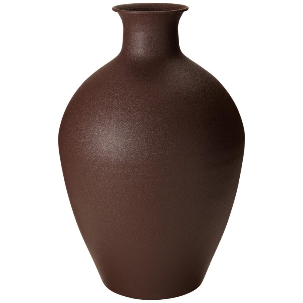 HOMESTYLING Váza kovová 46 cm tmavě hnědá KO-FZ1003070