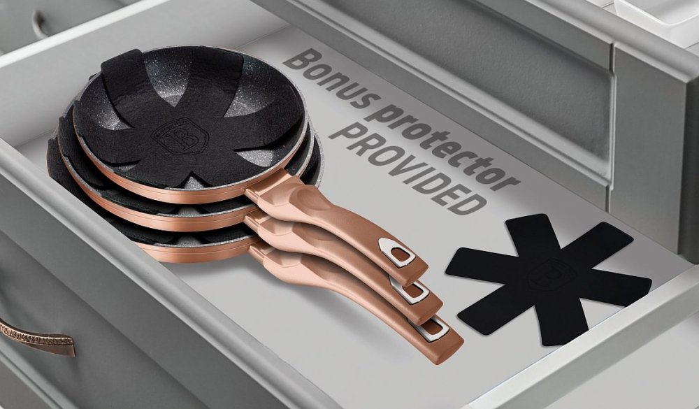 BERLINGERHAUS Panvica s mramorovým povrchom 20 cm Rosegold Metallic Line BH-1508