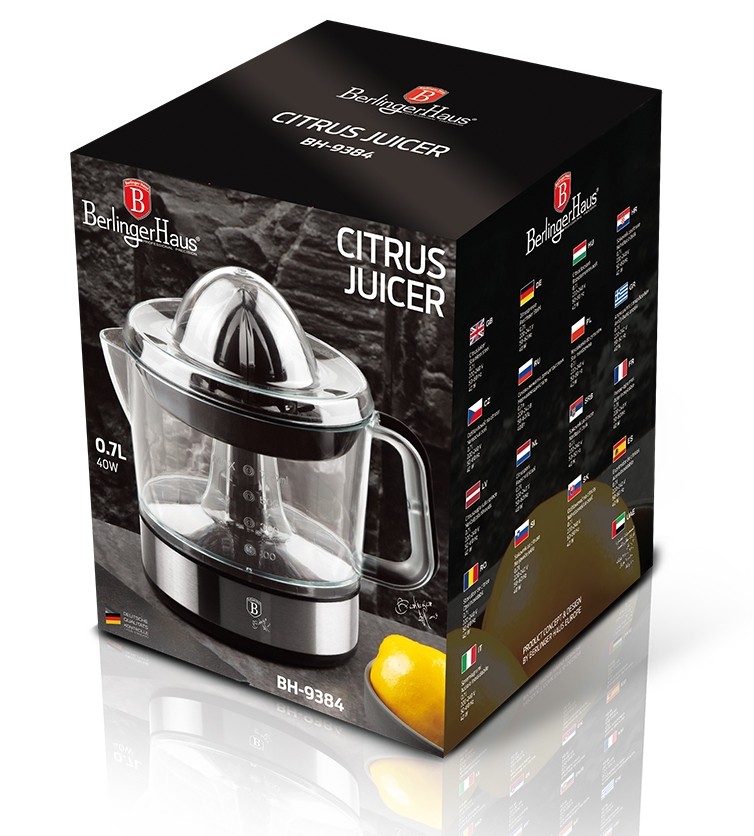 BERLINGERHAUS Lis na citrusy elektrický 0,7 l Matte Black Collection BH-9384