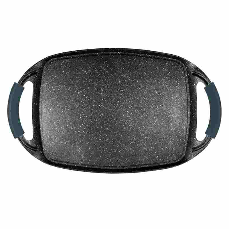 BERLINGERHAUS Grilovací deska s mramorovým povrchem 47 cm Aquamarine Metallic Line BH-6095