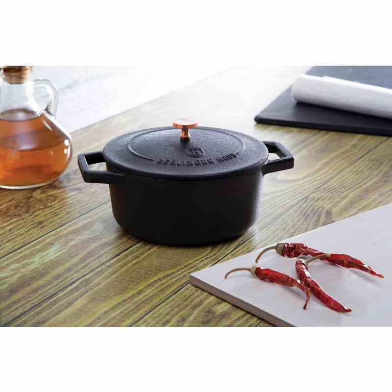BERLINGERHAUS Pekáč litinový s poklicí 12 cm Black Rose Collection BH-6490 - thumb (5)