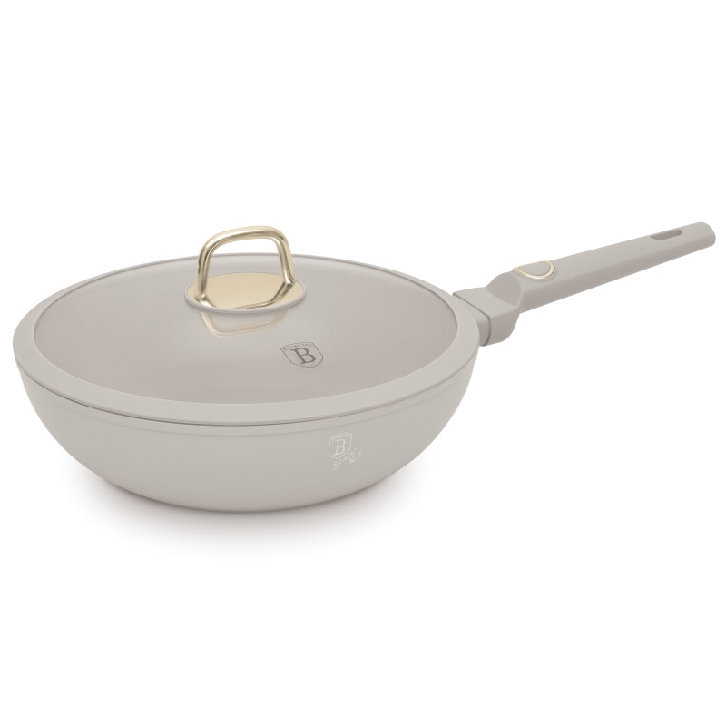 Product detail of BERLINGERHAUS Pánev WOK s titanovým povrchem a poklicí 28 cm Sahara Collection BH-8064sleva