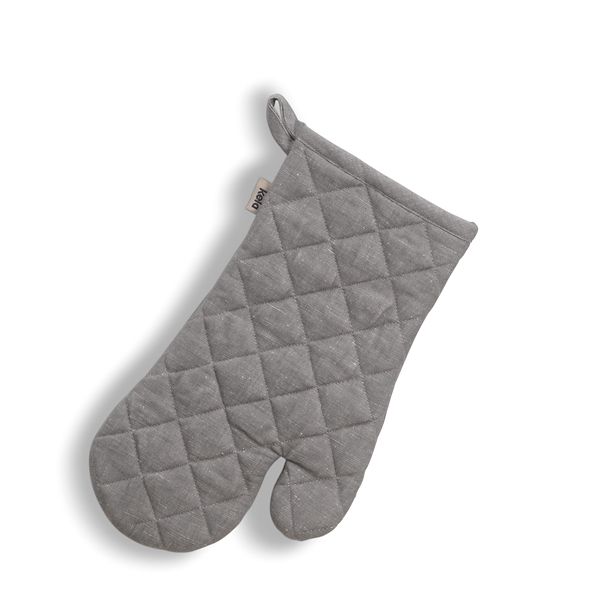KELA Chňapka rukavice do rúry Puro 55%bavlna/45%len šedá 31,0x18,0cm KL-12803