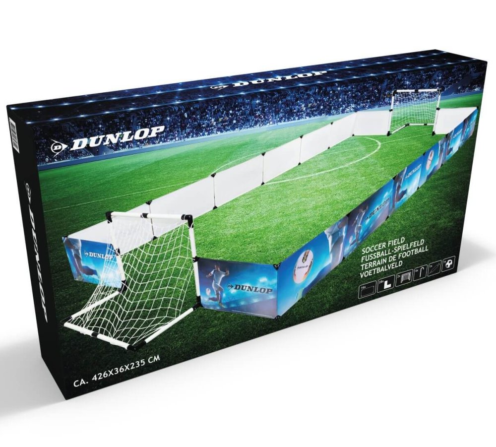 DUNLOP  Fotbalové hřiště přenosné s brankami 426x235x36cm ED-218481 - thumb (2)