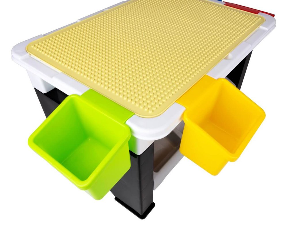 EDDY TOYS Dětský stůl na stavění včetně kostek sada 300 ks ED-226675
