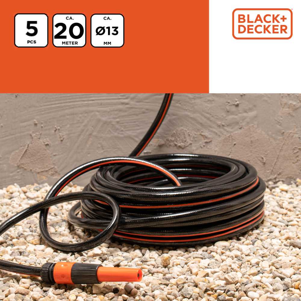 BLACKDECKER Zahradní hadice 13mm x 20m ED-223432
