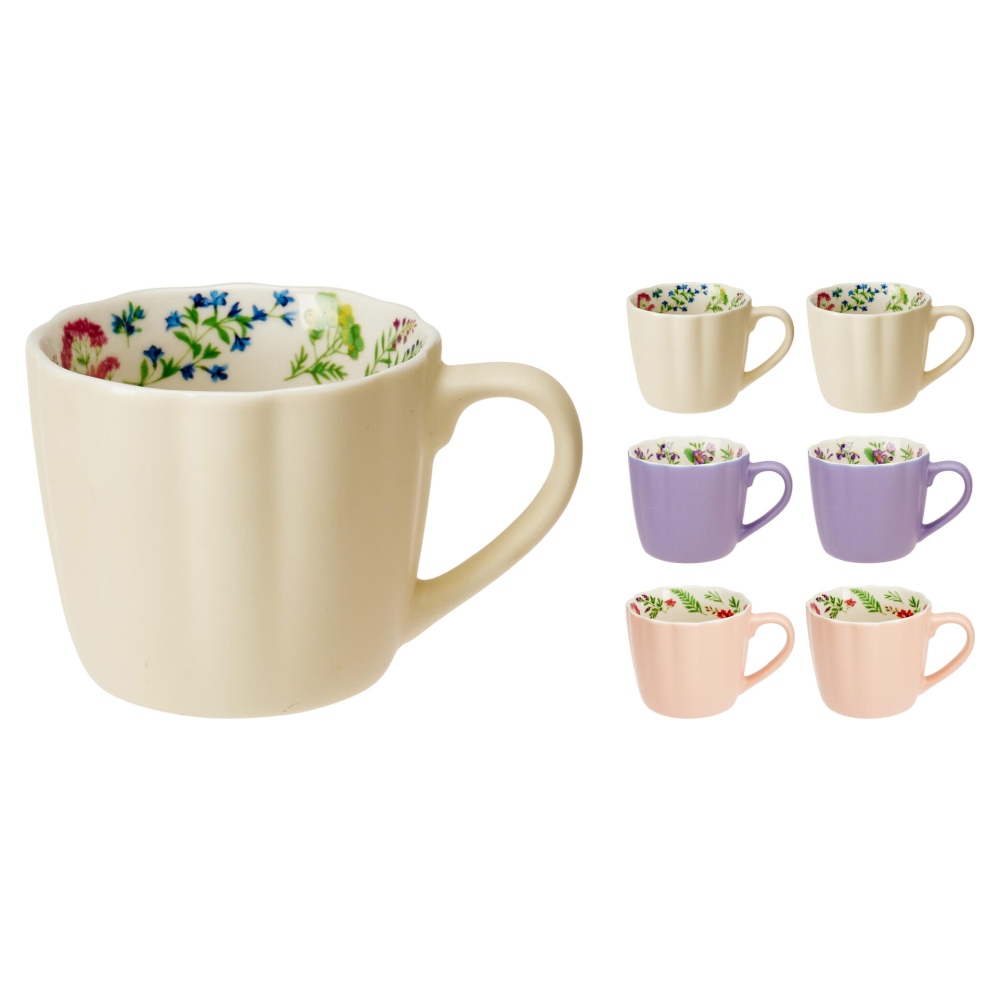 SIAKI Hrnek porcelán 350 ml sada 6 ks KO-Q04000310