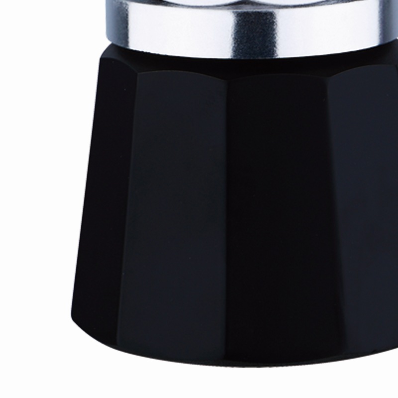 RENBERG Konvice na espresso 6 šálků černá/stříbrná RB-3201
