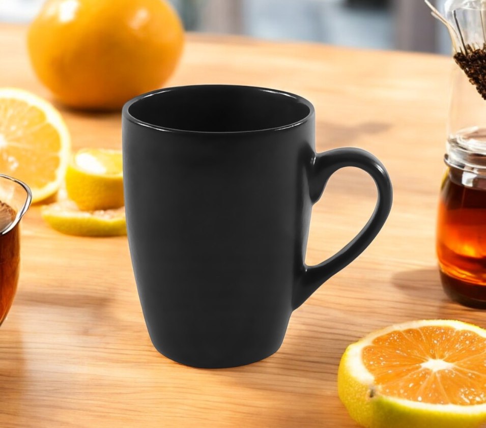 HIT Hrnky na kávu i čaj porcelán sada 6 ks 340 ml černá HT-24304294 - thumb (1)