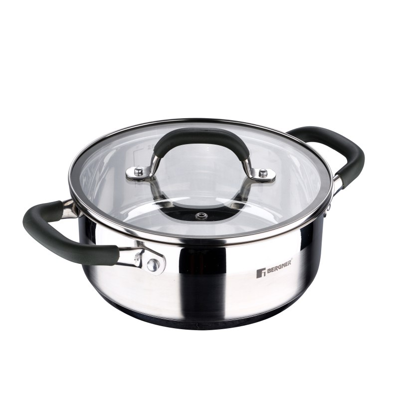 Product detail of BERGNER Kastrol s poklicí nerez MIDNIGHT 20 cm 2,3 litru BG-32126-MM