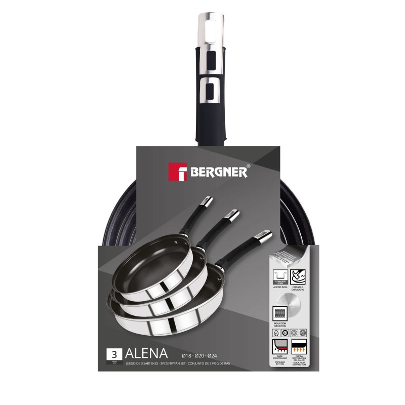 BERGNER Sada pánví s nepřilnavým povrchem ALENA 18,20,24 cm nerez BGEU-5529 - thumb (1)