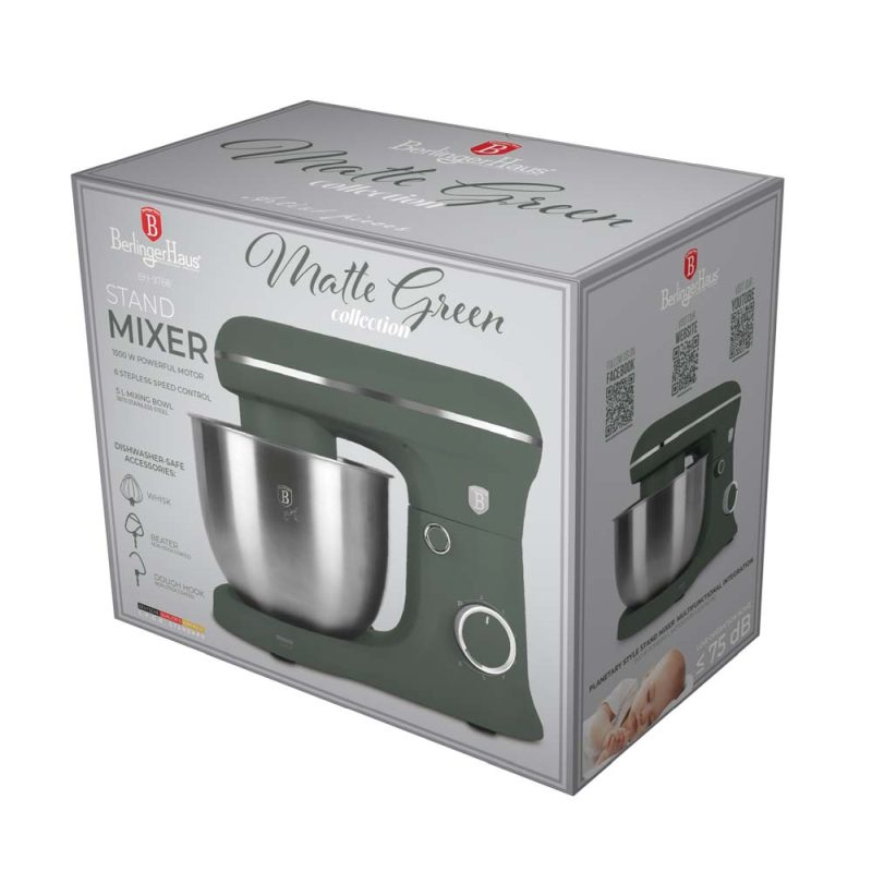 BERLINGERHAUS Kuchyňský robot 1500 W Matte Green Collection BH-9768