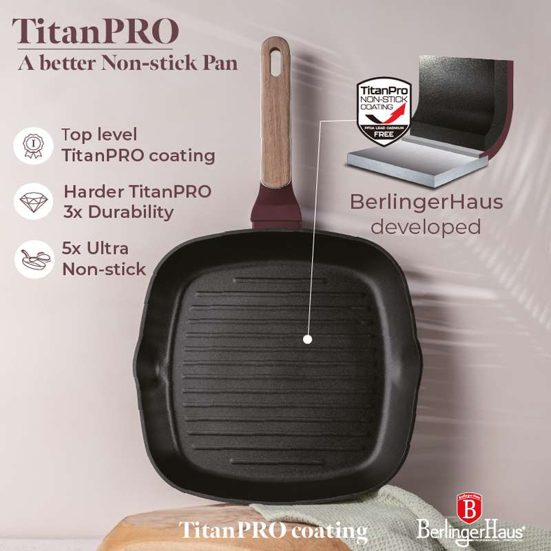 BERLINGERHAUS Sada pánví s titanovým povrchem 4 ks Leonardo Nordic Collection BH-8304