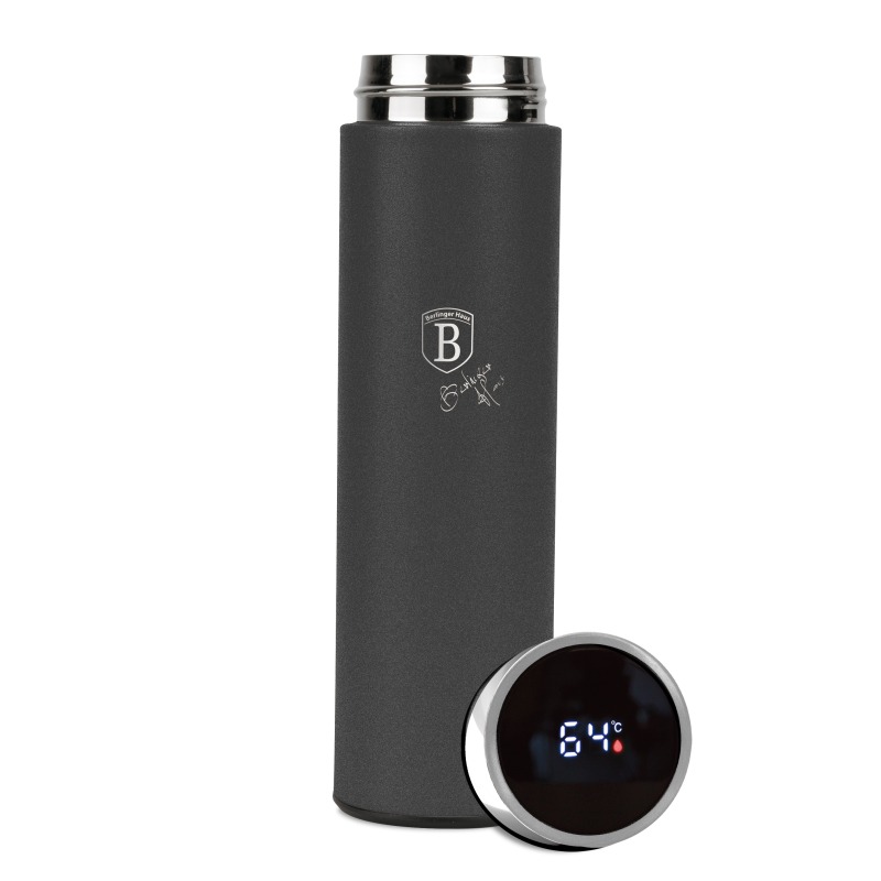 BERLINGERHAUS Termoska nerez s LED displejem 500 ml Antracit Collection BH-9805