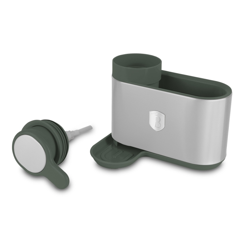 BERLINGERHAUS Dávkovač mycího prostředku 2 v 1 Matte Green Collection BH-8933