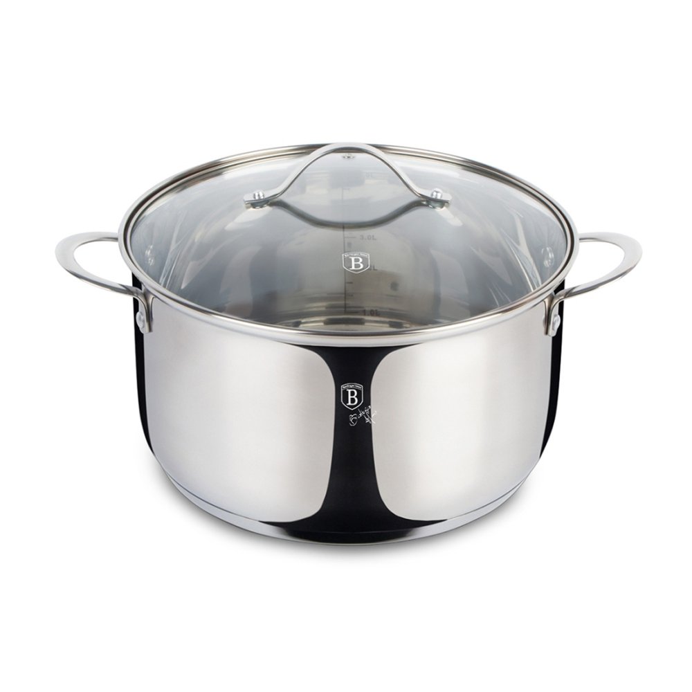 BERLINGERHAUS Hrnec s poklicí 26 cm nerez Silver Jewellery BH-6588