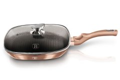 Pánev grilovací s mramorovým povrchem a poklicí 28 cm Rosegold Metallic Line Pánev grilovací s mramorovým povrchem a poklicí 28 cm Rosegold Metallic Line