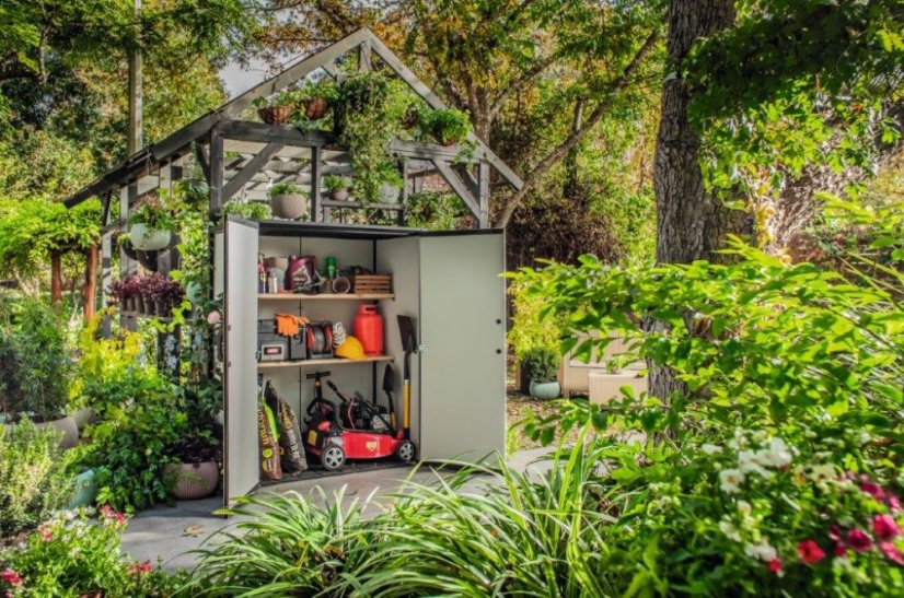 Skříň Keter Premier High Store šedá