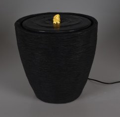 Fontána izbová s LED osvetlením 35 cm Modern čierna