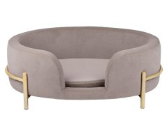 Canapea din catifea pentru pisica si caine 60x40x23cm