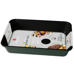 Plech na pečení hluboký s titanovým povrchem 40 x 28 cm Matte Green Collection Plech na pečení hluboký s titanovým povrchem 40 x 28 cm Matte Green Collection