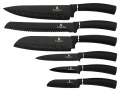 Sada nožov s antibakteriálnym povrchom 6 ks Royal Black Collection