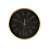 Ceas de perete cu rama aurie 25 cm negru