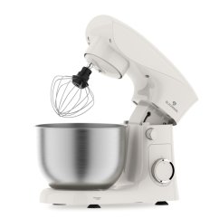 Kuchyňský robot krémovo-stříbrný