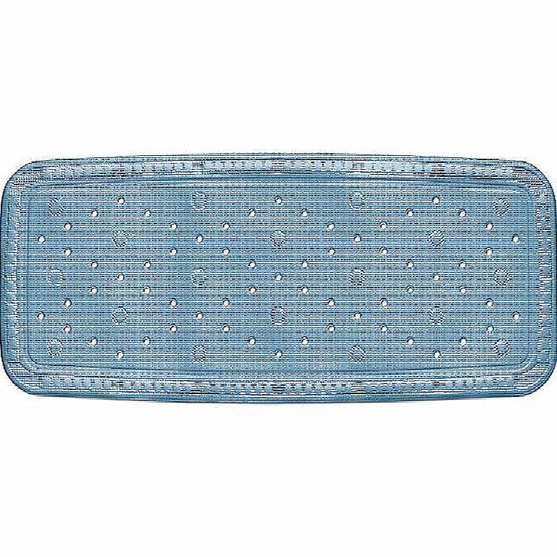 Alfombra de baño KRETA PVC azul 92x36cm