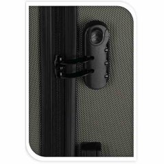 Sada plastových cestovních kufrů 3 ks 50 / 60 / 70 cm antracitová