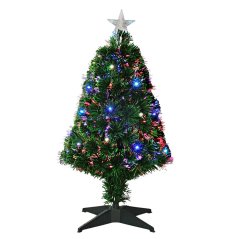 Vianočný stromček s LED osvetlením 90 cm farebný