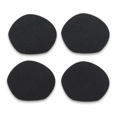 Podtácky Stone PU kůže černá 4 kusy 12x10cm Podtácky Stone PU kůže černá 4 kusy 12x10cm