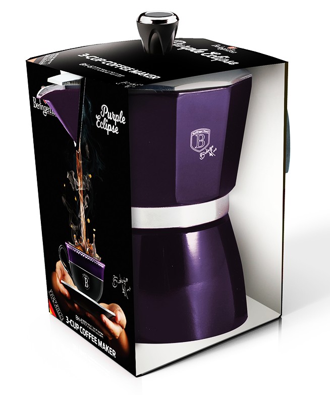 Konvice na espresso 3 šálky Purple Eclipse Collection