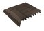 Bandă de tranziție G21 Teak indian pentru plăci WPC, colț 38,5 x 7,5 cm (dreapta)