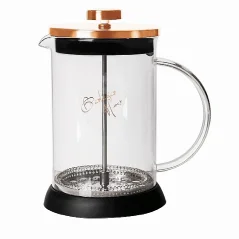 Čajová a kávová kanvica French Press 800 ml Rosegold Metallic Line