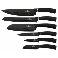 Sada nožů s antibakteriálním povrchem 6 ks Royal Black Collection