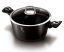 Caserola cu capac cu suprafata de marmura 20 cm Colectia Black Silver