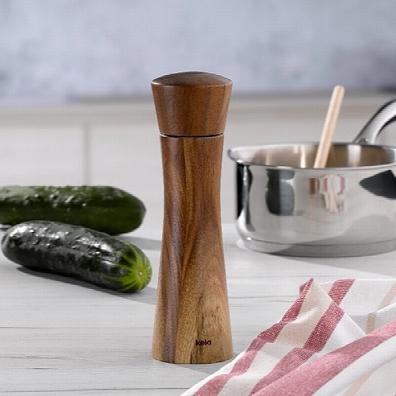 Mlýnek na sůl a pepř KAJA akátové dřevo 20 cm